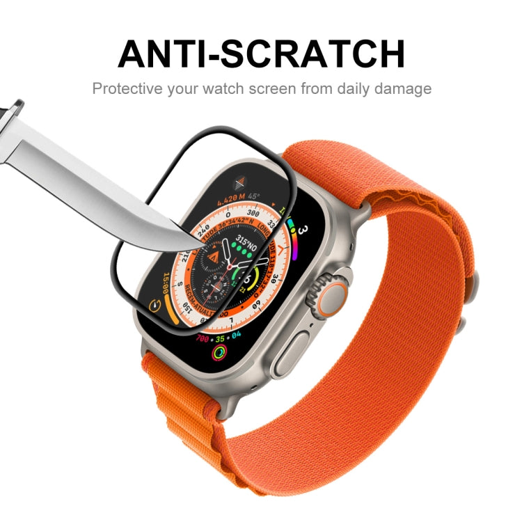 ENKAY 3D 소프트 PC 엣지 PMMA 스크린 필름 Apple Watch Ultra / Ultra 2 / Ultra 3 49mm용, 1개, 2개, 5개, 10개