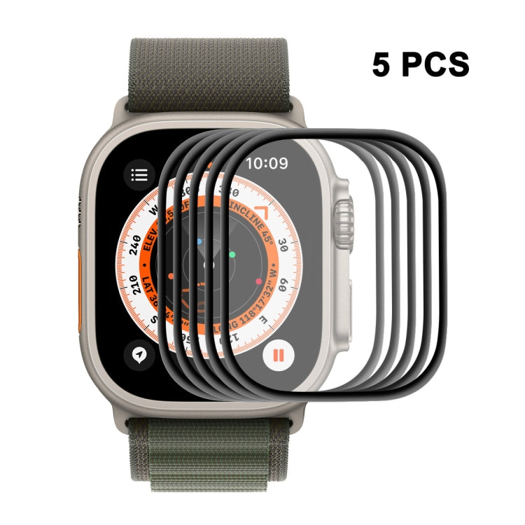 ENKAY 3D 소프트 PC 엣지 PMMA 스크린 필름 Apple Watch Ultra / Ultra 2 / Ultra 3 49mm용, 1개, 2개, 5개, 10개