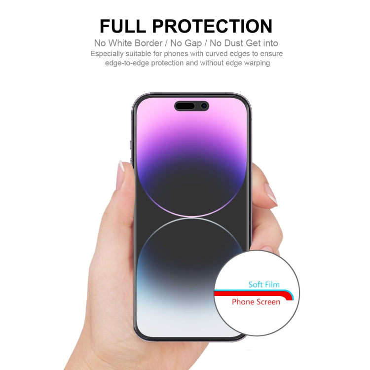ENKAY 풀 글루 방폭 하이드로겔 필름 iPhone 14 Pro Max용, iPhone 14 Pro Max용 (1개), iPhone 14 Pro Max용 (2개), iPhone 14 Pro Max용 (5개), iPhone 14 Pro Max용 (10개)