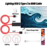 1080P HDMI 케이블 어댑터 USB to HDTV 케이블, 동글 USB 수컷 + USB 암컷 to HDMI 수컷 1080P HDTV 미러링 케이블, 휴대폰/패드 등 스트리밍 공유용