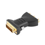 금도금 DVI-I 24+5 수 to 3 RCA 금도금 비디오 오디오 AV 컴포넌트 변환기