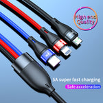 USB-마이크로 USB + USB-C / 타입-C + 8핀 고속 충전 케이블