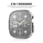 Apple Watch Ultra / Ultra 2 49mm용 ENKAY 풀 커버리지 투명 소프트 TPU 케이스 및 화면 보호 필름