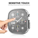 Apple Watch Ultra / Ultra 2 49mm용 ENKAY 풀 커버리지 투명 소프트 TPU 케이스 및 화면 보호 필름