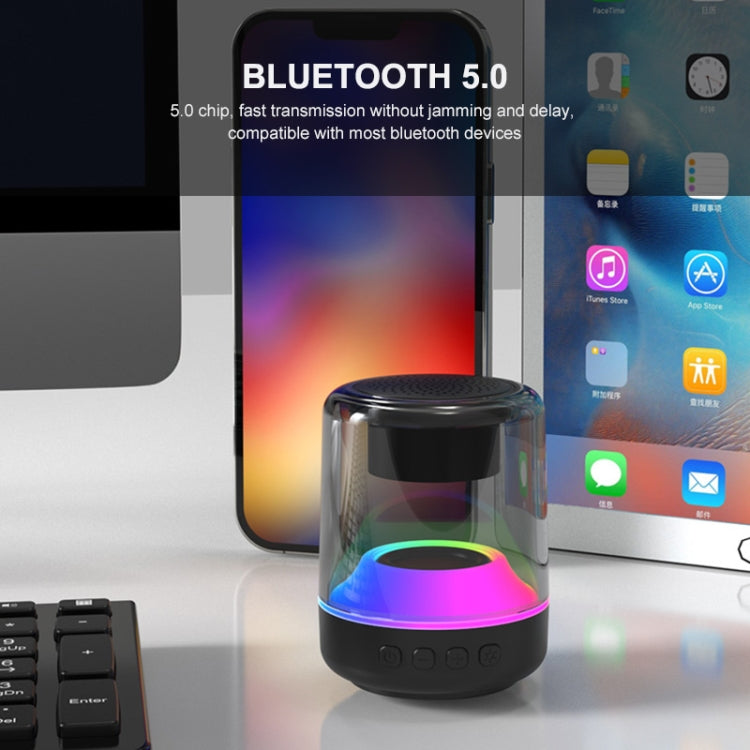 ENKAY Hat-Prince Portable RGB Light Wireless Bluetooth Speaker, S, L