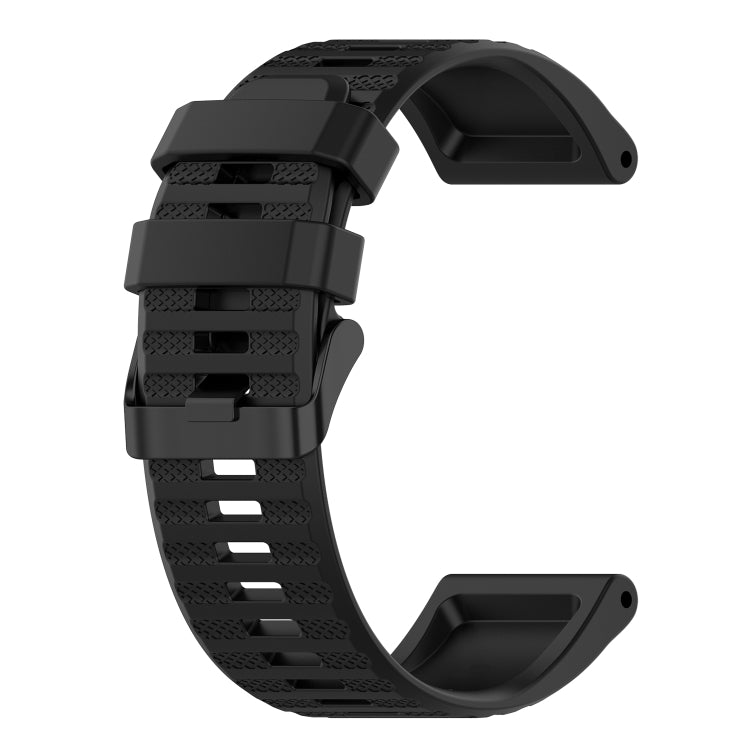 26mm Horizontal Texture Silicone Watch Band with Removal Tool, For Garmin Fenix 6X Sapphire, For Garmin Fenix 5X Sapphire, For Garmin Fenix 5X Plus, For Garmin Fenix 3, For Garmin Fenix 3 HR, For Garmin Fenix 3 Sapphire