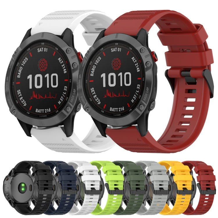 22mm Horizontal Texture Silicone Watch Band with Removal Tool, For Garmin Fenix 6 Pro GPS, For Garmin Fenix 6 Sapphire GPS, For Garmin Fenix 5, For Garmin Fenix 5 Plus, For Garmin Quatix 5, For Garmin Quatix 5 Sapphire