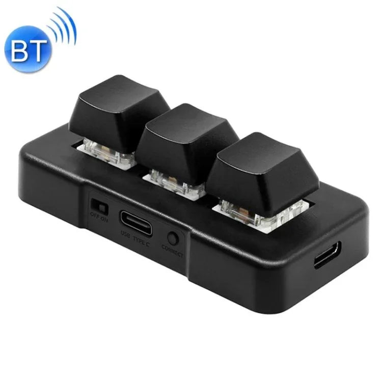 MK321BT 블루투스 5.1 3키 커스텀 키 게임 오피스 PS 클립 매크로 프로그래밍 키패드