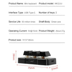 MK321BT 블루투스 5.1 3키 커스텀 키 게임 오피스 PS 클립 매크로 프로그래밍 키패드
