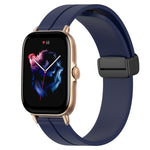 22mm Solid Color Magnetic Clasp Silicone Watch Band, For Amazfit GTR 2, For Amazfit 3, For Amazfit GTR 47mm