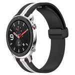 22mm Folding Magnetic Clasp Silicone Watch Band, For Amazfit GTR 4, For Amazfit GTR 3, For Amazfit GTR 3 Pro, For Amazfit GTR 2e