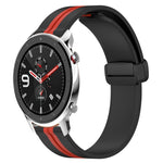 22mm Folding Magnetic Clasp Silicone Watch Band, For Amazfit GTR 4, For Amazfit GTR 3, For Amazfit GTR 3 Pro, For Amazfit GTR 2e