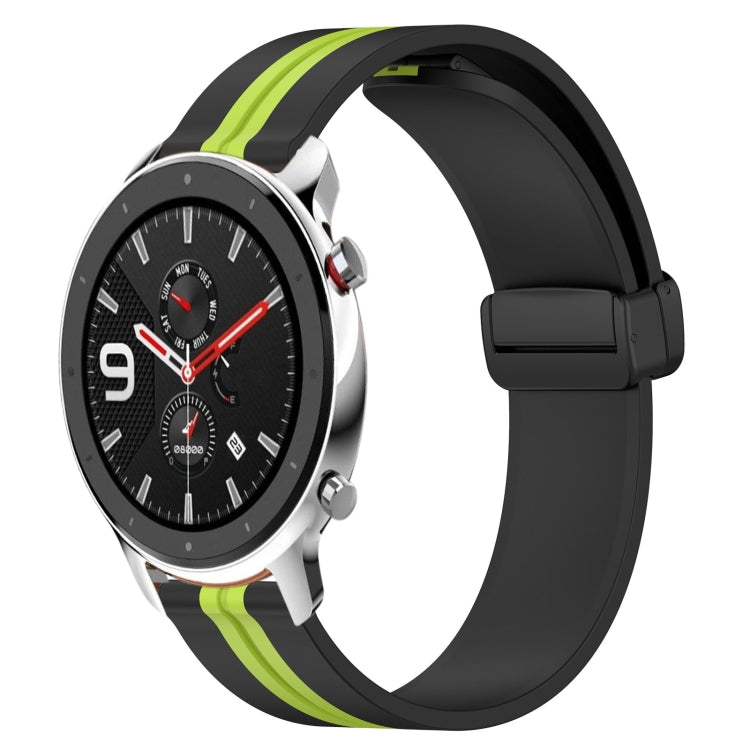22mm Folding Magnetic Clasp Silicone Watch Band, For Amazfit GTR 4, For Amazfit GTR 3, For Amazfit GTR 3 Pro, For Amazfit GTR 2e