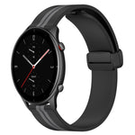 22mm Folding Magnetic Clasp Silicone Watch Band, For Amazfit GTR 4, For Amazfit GTR 3, For Amazfit GTR 3 Pro, For Amazfit GTR 2e