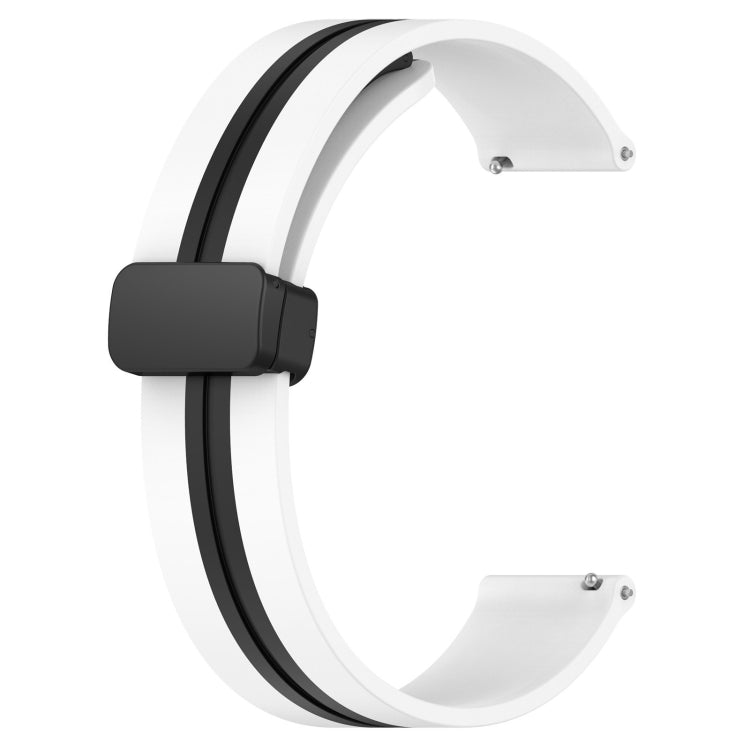 22mm Folding Magnetic Clasp Silicone Watch Band, For Huawei Watch GT3 Pro 46mm, For Huawei Watch GT3 46mm, For Huawei Watch GT Runner, For Huawei Watch 3