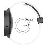 20mm Folding Magnetic Clasp Silicone Watch Band, For Honor Watch ES, For Honor MagicWatch2 42mm