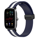 20mm Folding Magnetic Clasp Silicone Watch Band, For Amazfit GTS 4, For Amazfit GTS 3, For Amazfit GTS 2 Mini, For Amazfit GTS 2