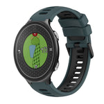 Two-Color Silicone Watch Band, For Garmin Approach S20, For Garmin Approach S5, For Garmin Approach S6