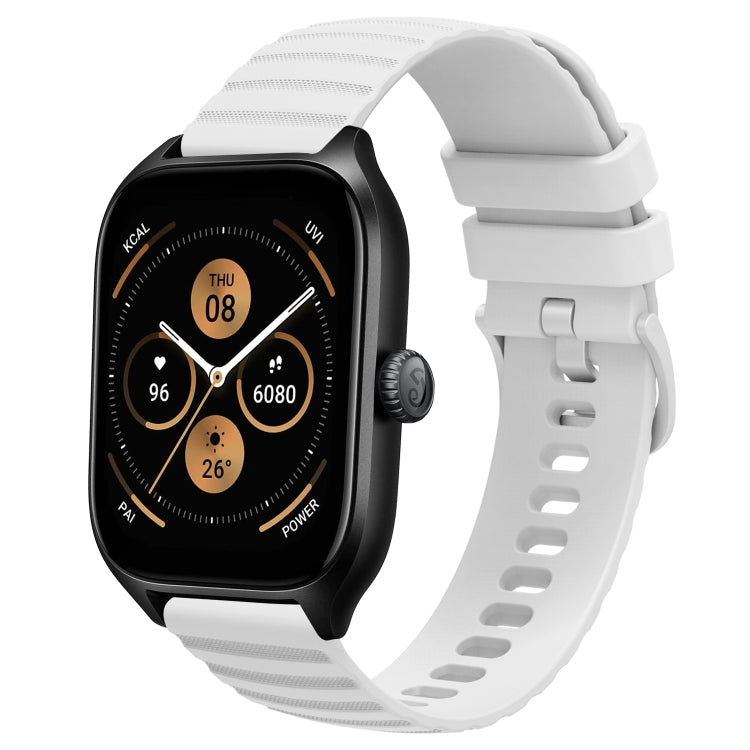 20mm Wavy Dot Pattern Solid Color Silicone Watch Band, For Amazfit GTS 4, For Amazfit GTS 3, For Amazfit GTS 2E, For Amazfit GTS 2 Mini