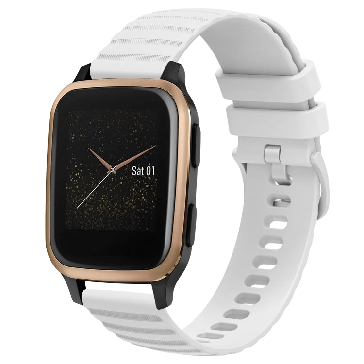 20mm Wavy Dot Pattern Solid Color Silicone Watch Band, For Garmin Venu SQ, For Garminmove Luxe, For Garminmove Style, For Garmin Forerunner 645 Music