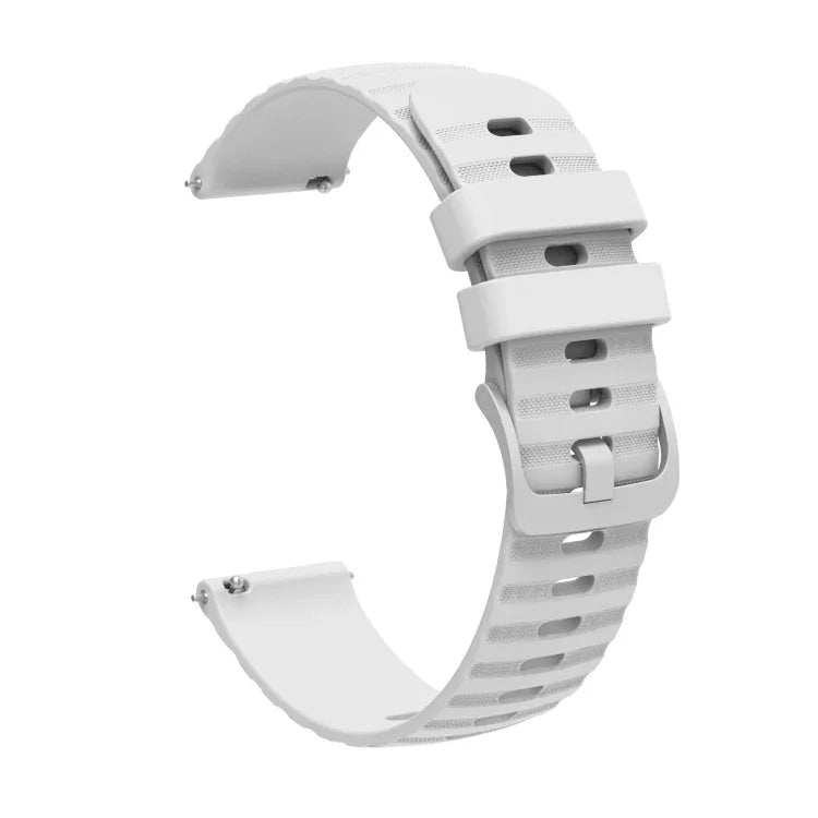 20mm wavy dot pattern solid color silicone watch band for Galaxy Watch, suitable for Samsung Galaxy Watch series.