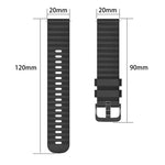 20mm 물결 점 무늬 단색 실리콘 시계줄, 삼성 갤럭시 워치 4 클래식 42mm, 삼성 갤럭시 워치 4 클래식 46mm, 삼성 갤럭시 워치 액티브 2 40mm, 삼성 갤럭시 워치 액티브 2 44mm용