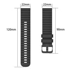 22mm 물결 점 무늬 단색 실리콘 시계줄, 삼성 갤럭시 워치3 45mm, 삼성 갤럭시 워치 46mm, 삼성 기어 S3 클래식, 삼성 기어 S3 프론티어용