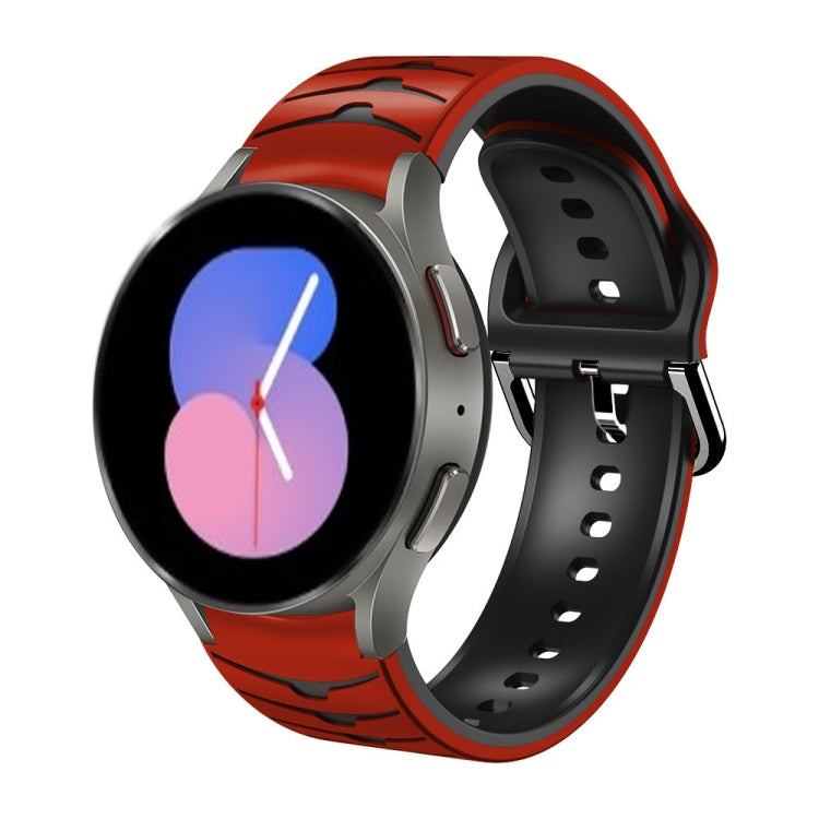 곡선 텍스처 실리콘 시계 밴드, 삼성 갤럭시 워치 5 44mm용, 삼성 갤럭시 워치 5 40mm용, 삼성 갤럭시 워치 5 프로 45mm용