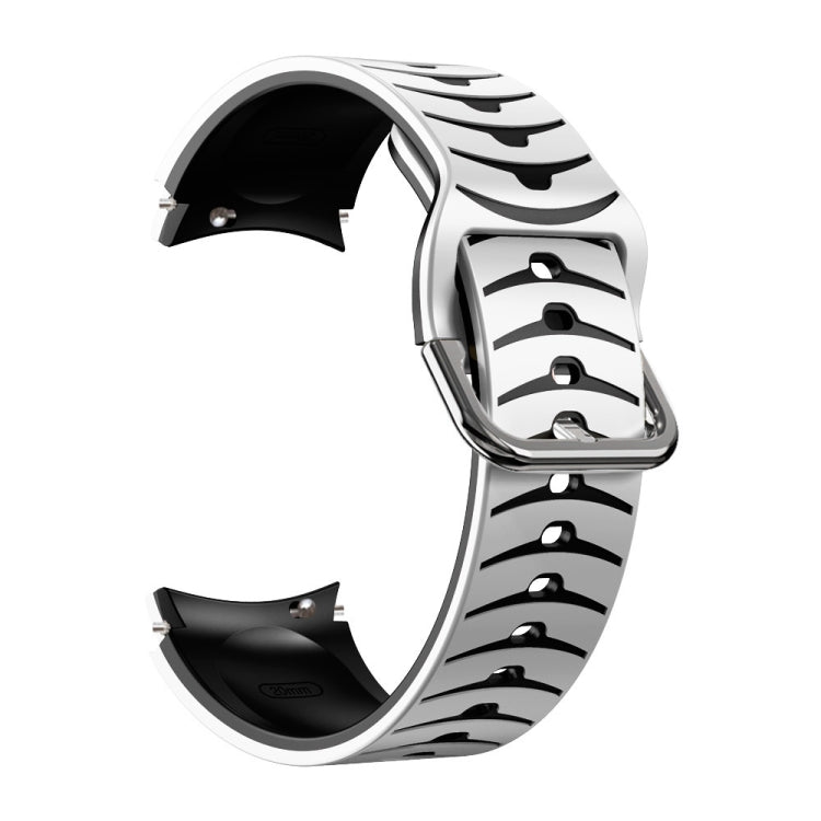 Curved Texture Silicone Watch Band, For Samsung Galaxy Watch 4 44mm, For Samsung Galaxy Watch 4 40mm, For Samsung  Galaxy Watch 4 Classic 42mm