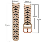Curved Texture Silicone Watch Band, For Samsung Galaxy Watch 4 44mm, For Samsung Galaxy Watch 4 40mm, For Samsung  Galaxy Watch 4 Classic 42mm