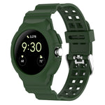 Integrated Fully Enclosed Silicone Watch Band, For Google Pixel Watch