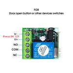 DC12V 1채널 RF 원격 제어 스위치 / 10A 릴레이 / 433MHZ 스위치 수신기