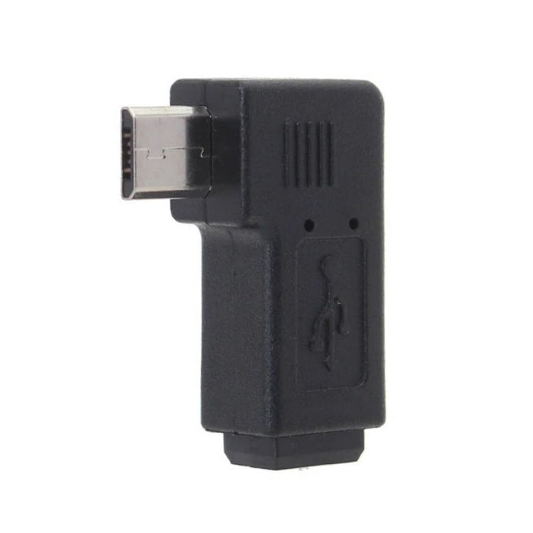 90도 미니 USB 암에서 마이크로 USB 수 변환기