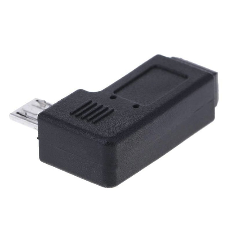 90도 미니 USB 암에서 마이크로 USB 수 변환기