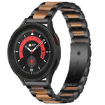 Interbead Resin Metal Watch Band, For Galaxy Watch 5 40 / 44mm, For Galaxy Watch 5 Pro 45mm, For Galaxy Watch 4 40 / 44mm