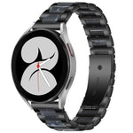 Interbead Resin Metal Watch Band, For Galaxy Watch 5 40 / 44mm, For Galaxy Watch 5 Pro 45mm, For Galaxy Watch 4 40 / 44mm