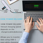 USB C 허브 7-in-1 USB C 멀티포트 어댑터 HDMI 100W PD 및 SD/TF 카드 리더기 포함