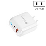 PD04 PD20W + QC18W 휴대폰 충전기 LED 표시등 포함, 미국 플러그, 미국 플러그