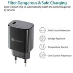 PD11 싱글 PD3.0 USB-C / Type-C 20W 고속 충전기 1m Type-C to 8핀 데이터 케이블 포함, 유럽 플러그, 유럽 플러그 + Type-C to 8핀 케이블