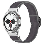 Nylon Stretch Black Buckle Watch Band, For Samsung Galaxy Watch 5 Pro 45mm, For Samsung Galaxy Watch 5 44mm, For Samsung Galaxy Watch 5 40mm, For Samsung Galaxy Watch 4 44mm, For Samsung Galaxy Watch 4 40mm, For Samsung Galaxy Watch 4 Classic 42mm     ...