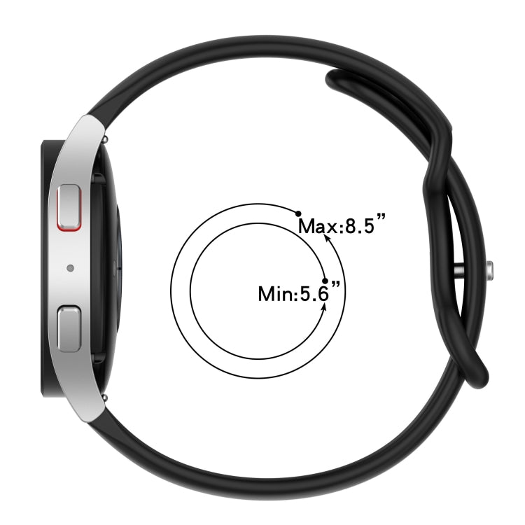 20mm Butterfly Buckle Two-Color Silicone Watch Band, For Honor Magic Watch 2 46mm