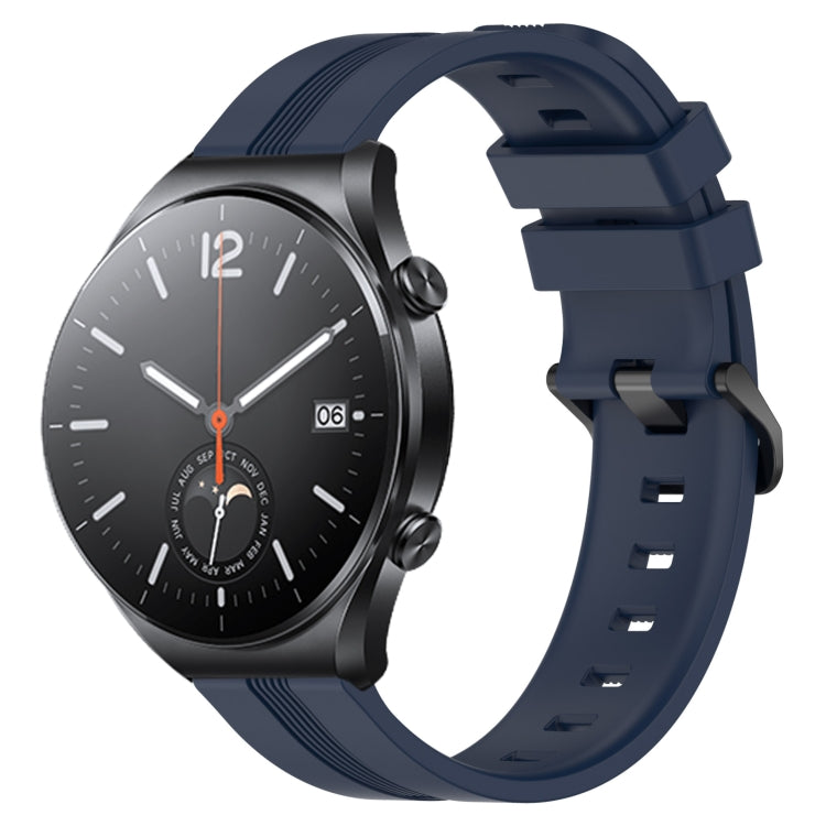 22mm Concave Striped Slicone Watch Band, For Xiaomi Watch S2 42mm, For Xiaomi Watch S2 46mm, For Xiaomi MI Watch S1, For Xiaomi MI Watch S1 Pro