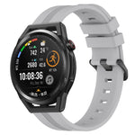 22mm Concave Striped Slicone Watch Band, For Huawei Watch GT Runner, For Huawei Watch 3, For Huawei Watch 3 Pro, For Huawei GT2 Pro