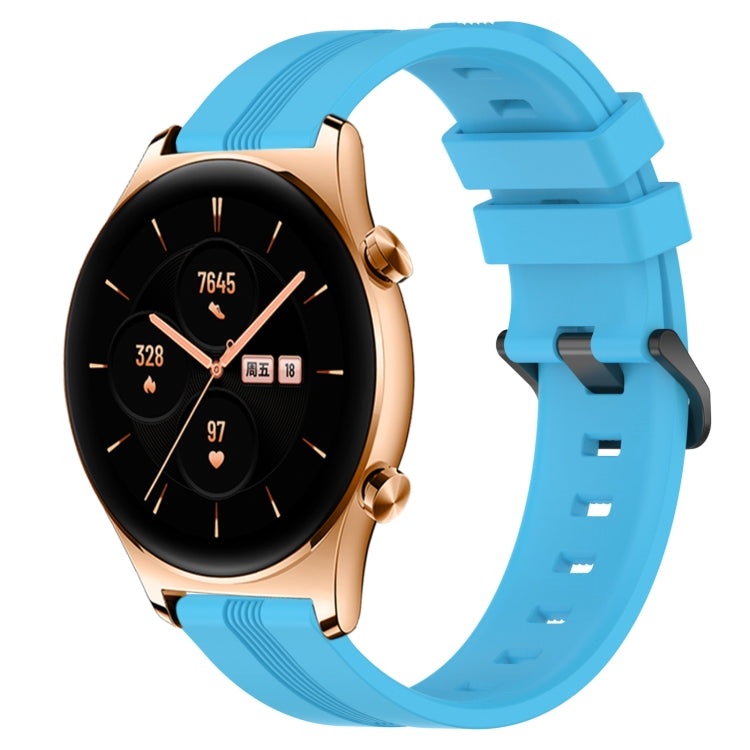 22mm Concave Striped Slicone Watch Band, For Huawei Watch GT 2E, For Huawei GT2 46mm, For Honor Watch GS 3, For Honor Watch GS Pro
