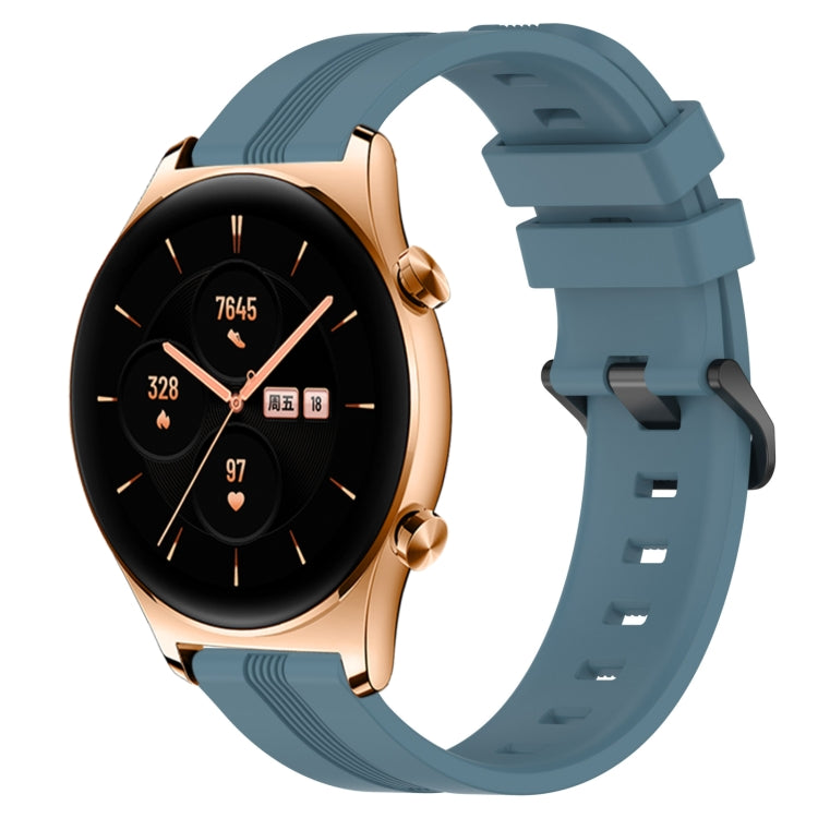 22mm Concave Striped Slicone Watch Band, For Huawei Watch GT 2E, For Huawei GT2 46mm, For Honor Watch GS 3, For Honor Watch GS Pro