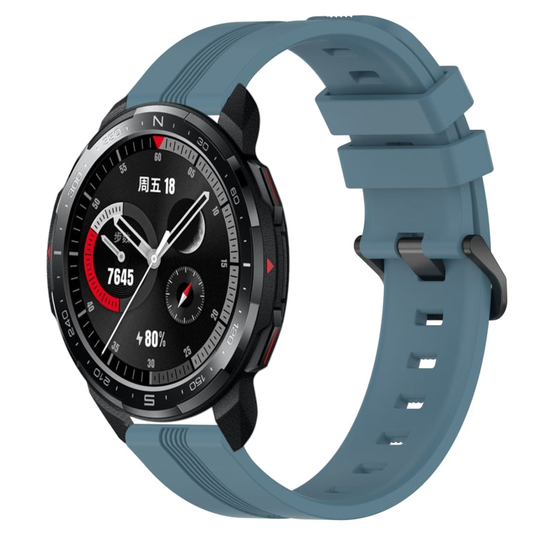22mm Concave Striped Slicone Watch Band, For Huawei Watch GT 2E, For Huawei GT2 46mm, For Honor Watch GS 3, For Honor Watch GS Pro