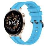 20mm Concave Striped Slicone Watch Band, For Huawei Watch GT3 Pro 43mm, For Huawei Watch GT3 42mm, For Huawei Watch GT2 42mm, For Huawei Watch 2
