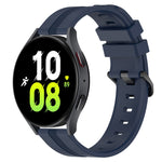 20mm Concave Striped Slicone Watch Band, For Samsung Galaxy Watch5 44mm, For Samsung Galaxy Watch 6 Classic 47mm, For Samsung Galaxy Watch5 40mm, For Samsung Galaxy Watch5 Pro 45mm