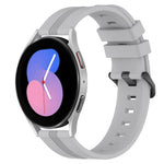 20mm Concave Striped Slicone Watch Band, For Samsung Galaxy Watch5 44mm, For Samsung Galaxy Watch 6 Classic 47mm, For Samsung Galaxy Watch5 40mm, For Samsung Galaxy Watch5 Pro 45mm