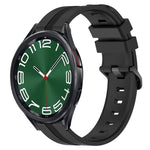 20mm Concave Striped Slicone Watch Band, For Samsung Galaxy Watch5 44mm, For Samsung Galaxy Watch 6 Classic 47mm, For Samsung Galaxy Watch5 40mm, For Samsung Galaxy Watch5 Pro 45mm
